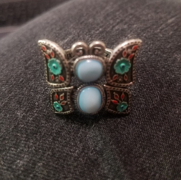 Lucky Brand boho butterfly ring size 7 - Picture 2 of 4